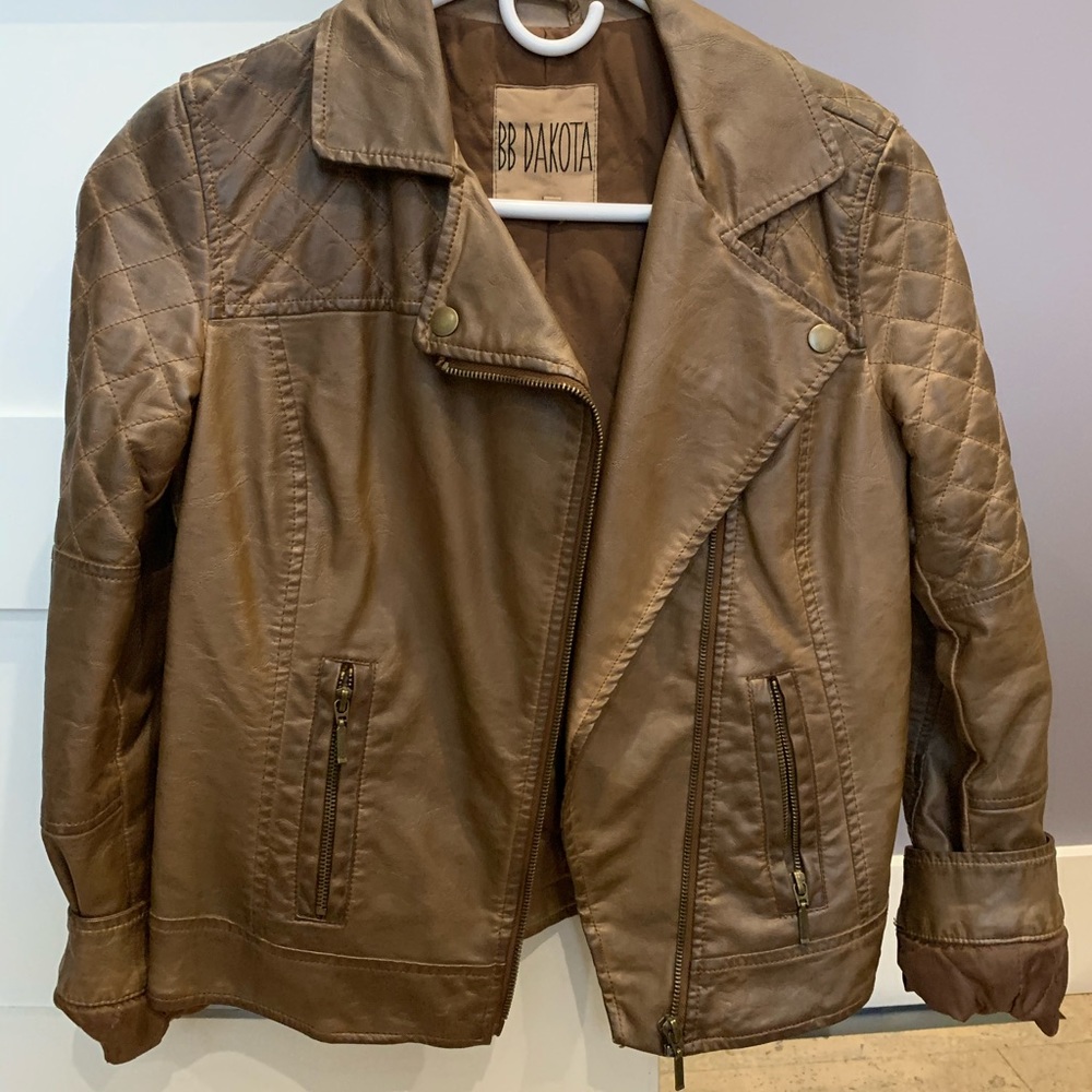 BB Dakota Brown Leather Jacket